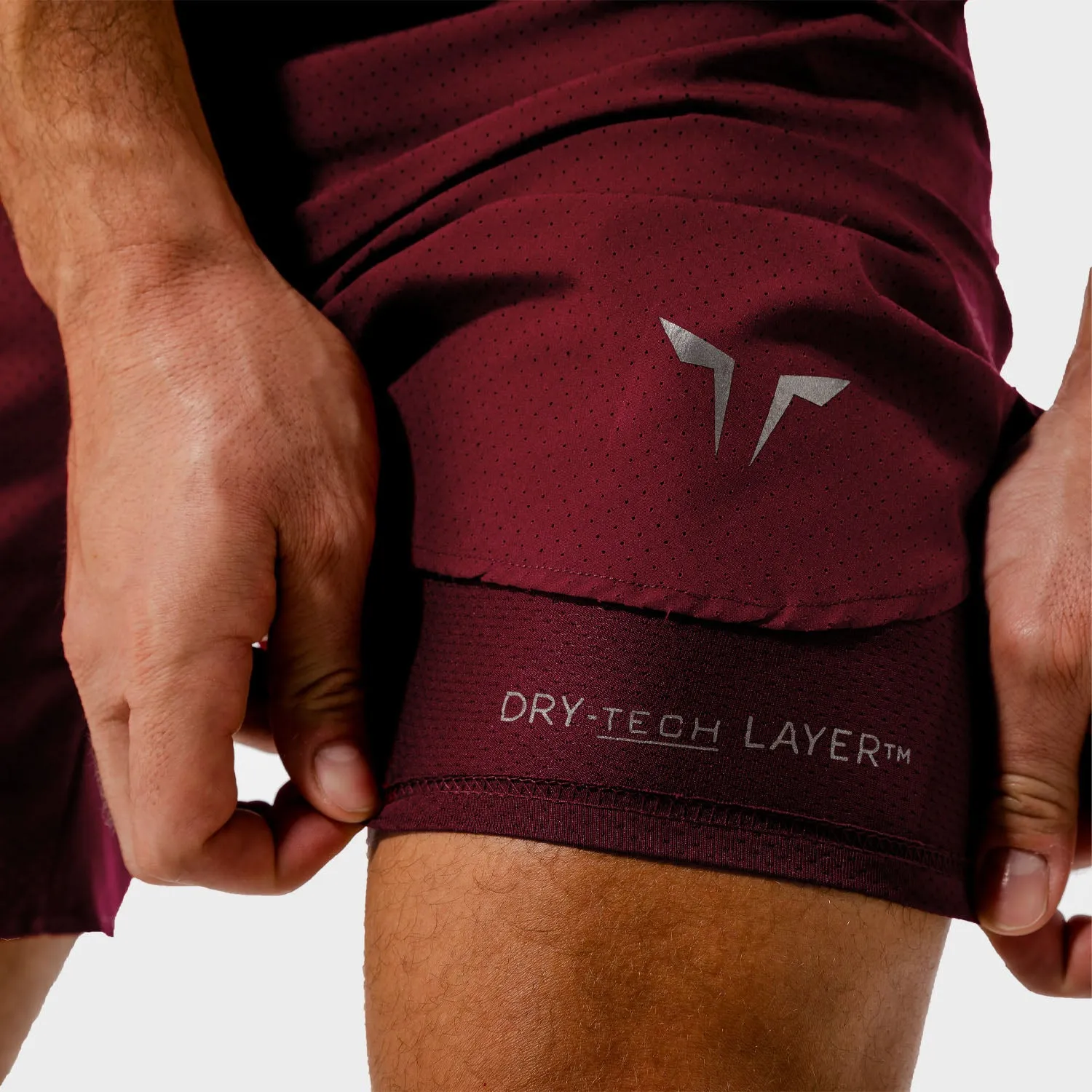 2-in-1 Dry Tech Shorts 2.0 - Maroon