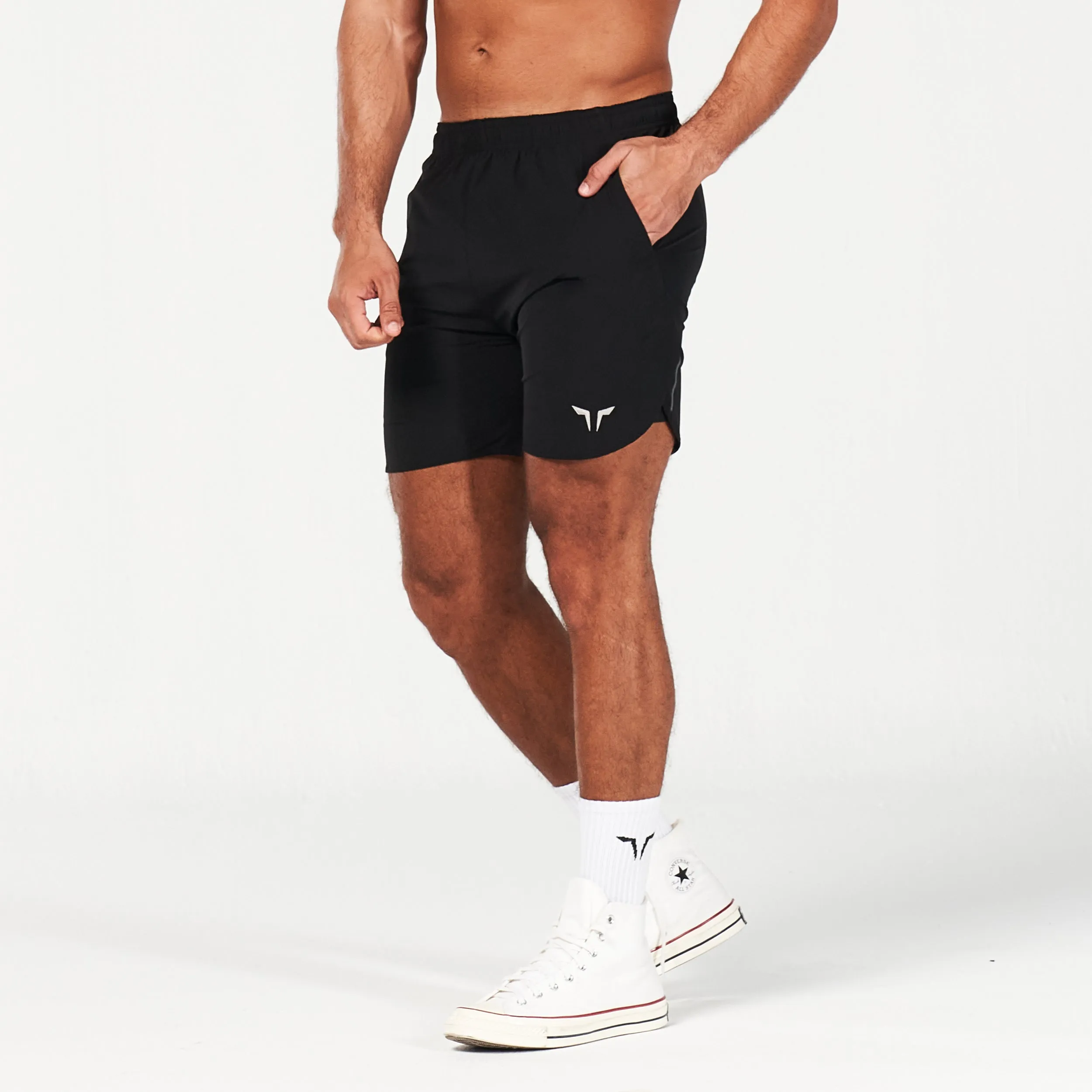 2-in-1 Dry Tech Shorts - Black