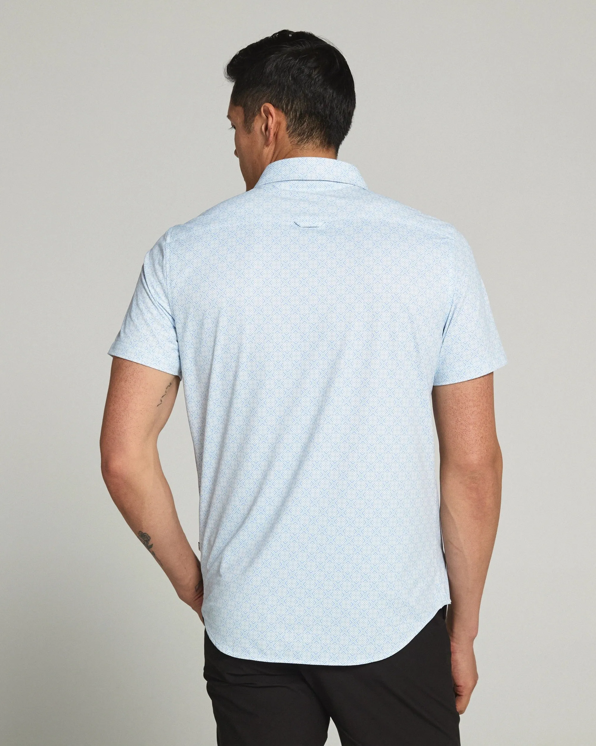 '7Diamonds' Men's Sorren Button Down - Seafoam