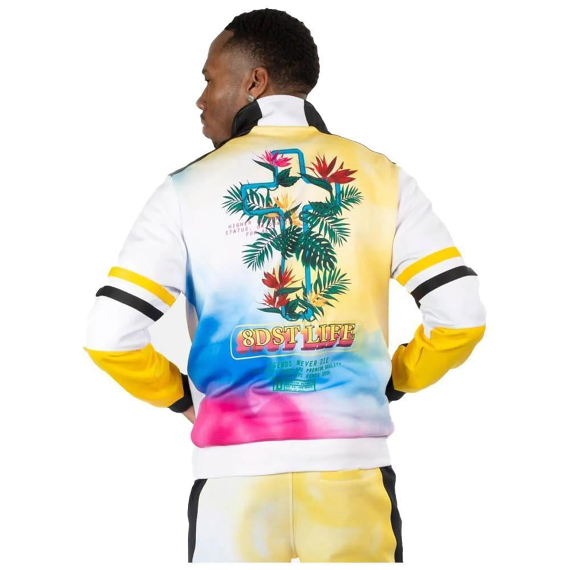 8DSTRKT Men Dbl Jersey Track Jacket (Yellow)