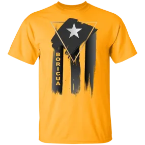 Abstract Boricua Black Flag T-Shirt