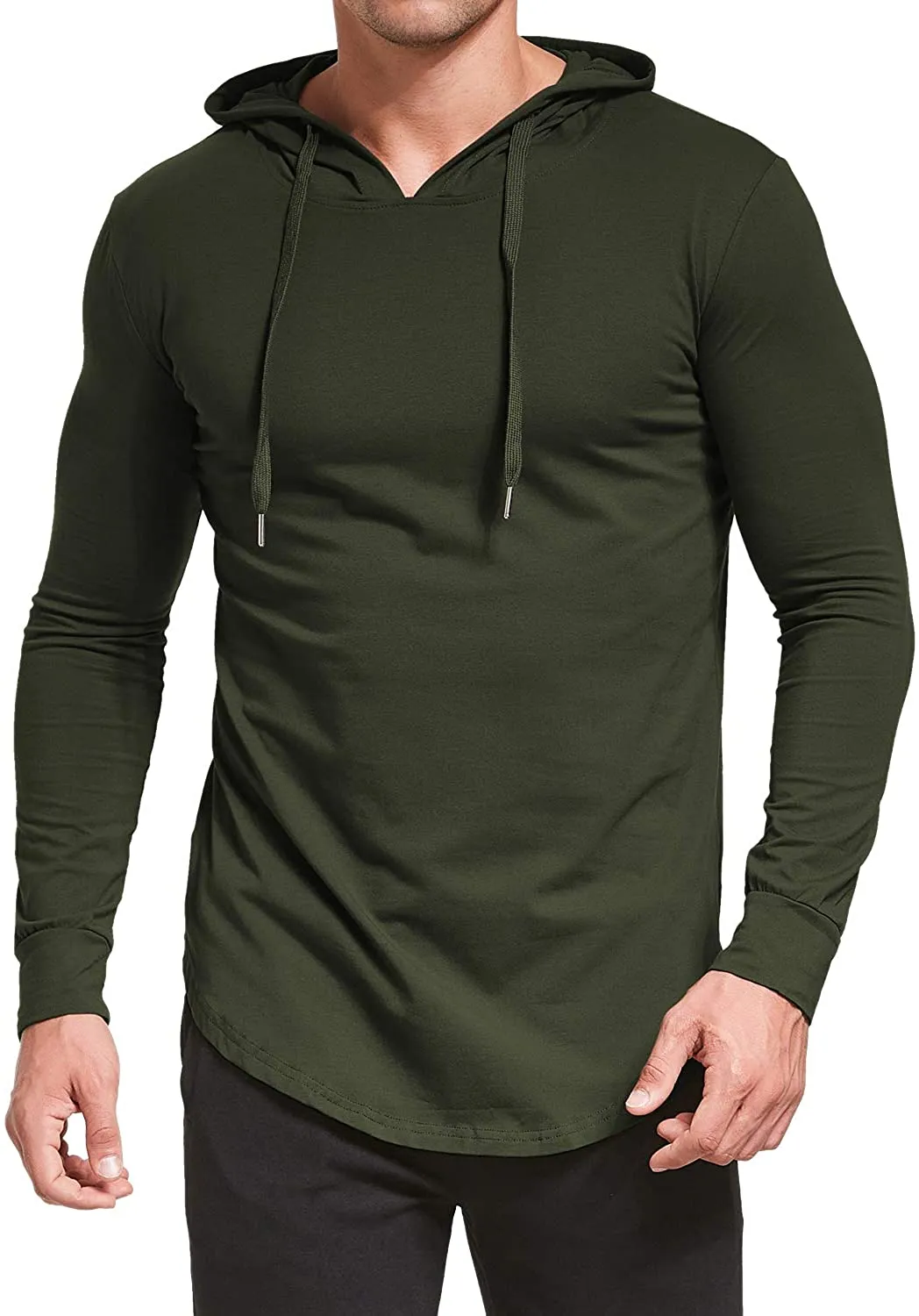 Aiyino Men's S-5X Short/Long Sleeve Fashion Athletic Hoodies Sport Sweatshirt  Pullover