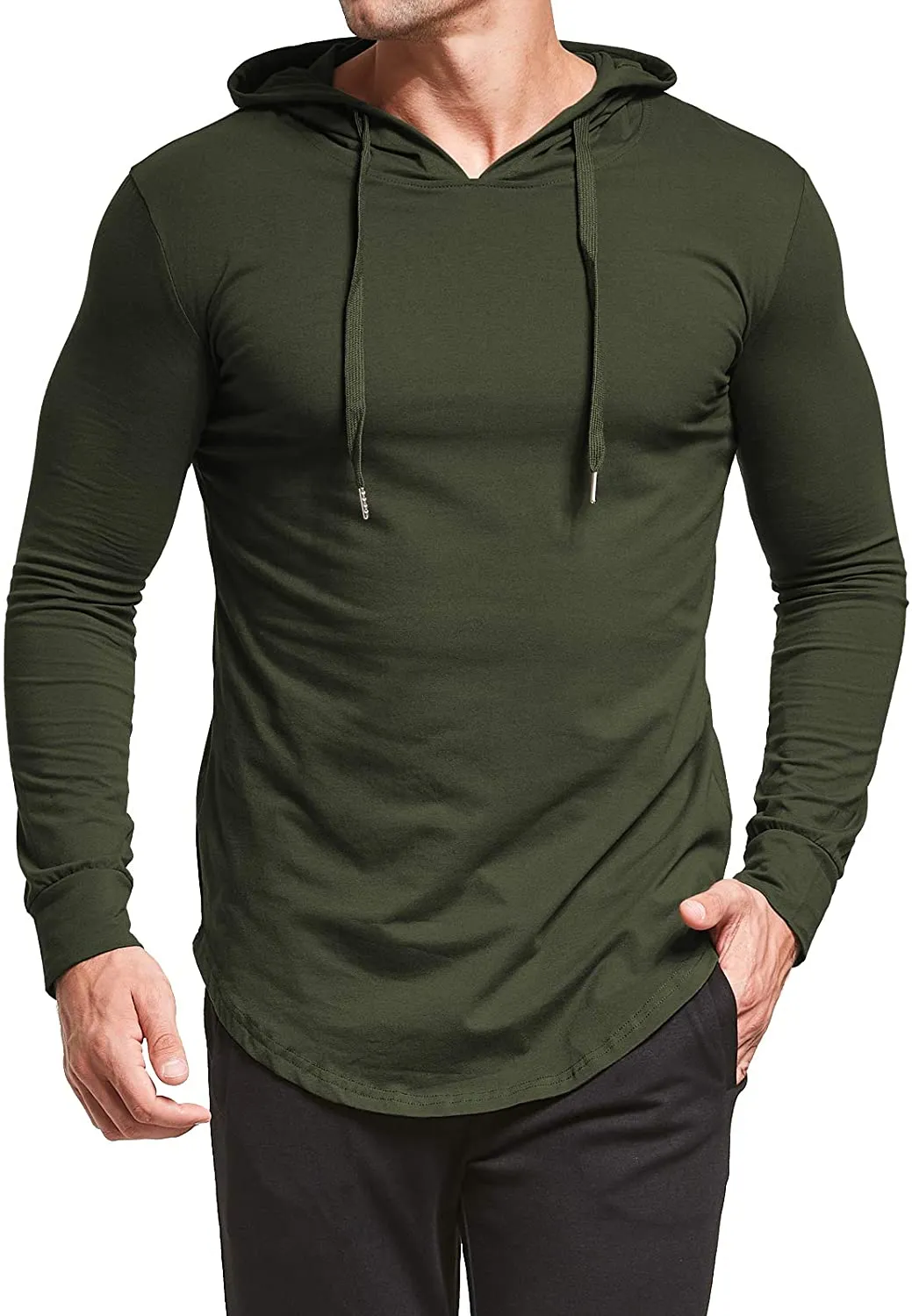 Aiyino Men's S-5X Short/Long Sleeve Fashion Athletic Hoodies Sport Sweatshirt  Pullover