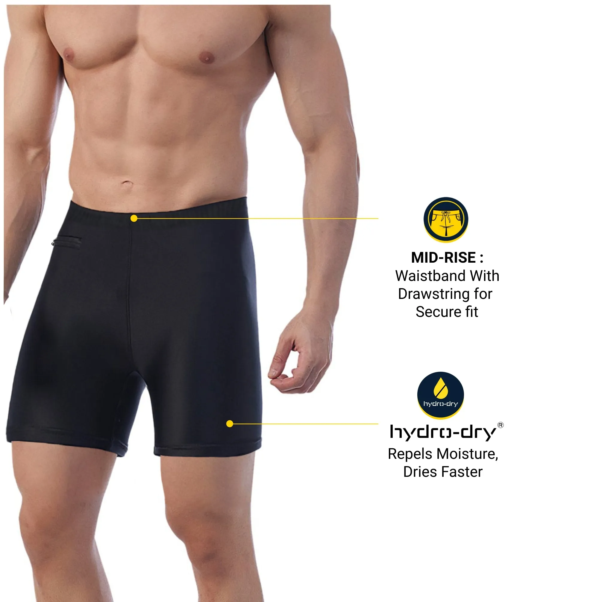 All Day Men's MULTIPURPOSE SHORTS  (Sun Protected and Anti-Chafing)