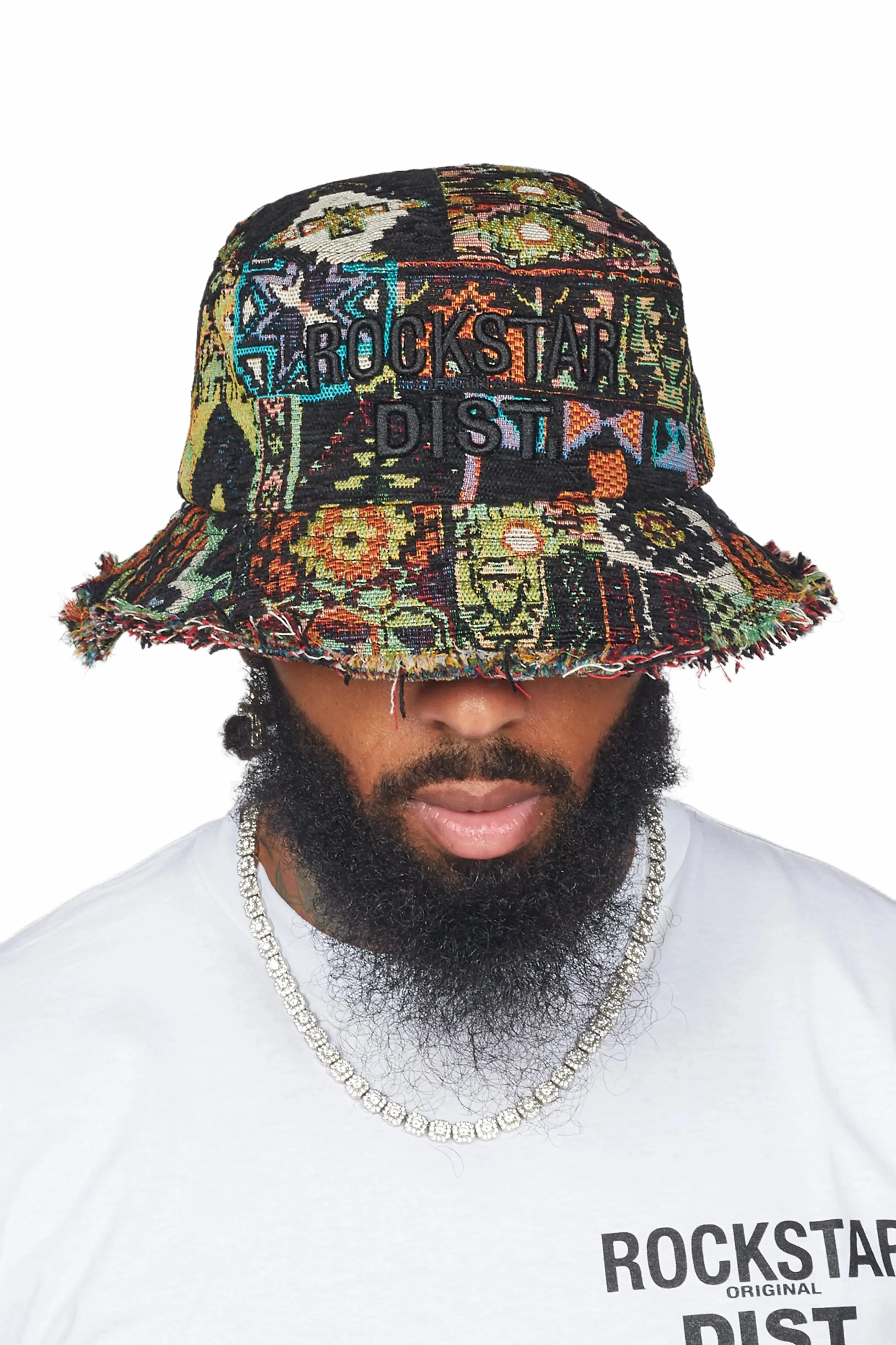 Ayami Green Tapestry Bucket Hat