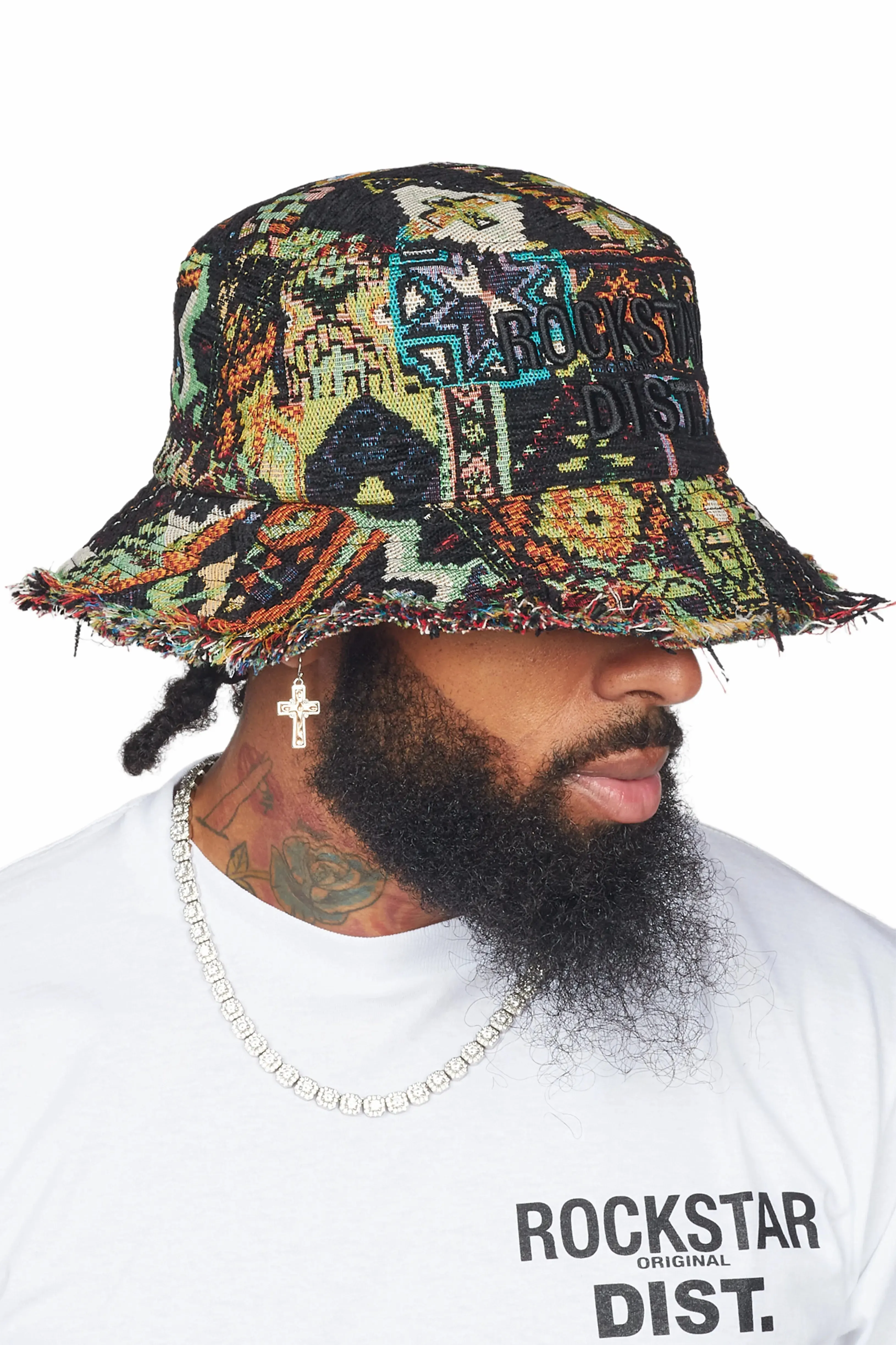 Ayami Green Tapestry Bucket Hat