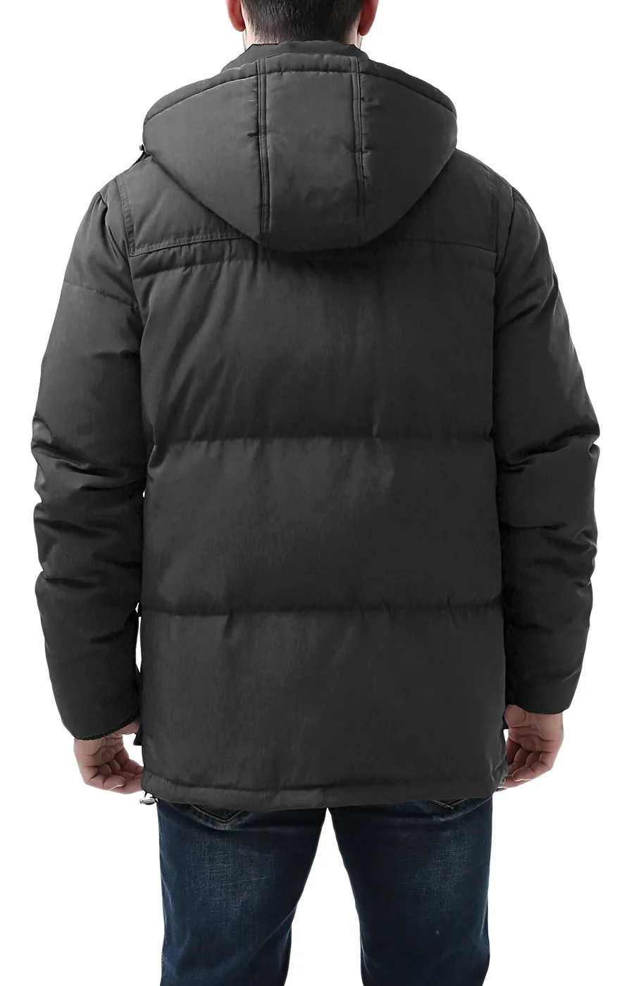 BGSD Men's "Connor" Hooded Waterproof Toggle Down Parka Coat