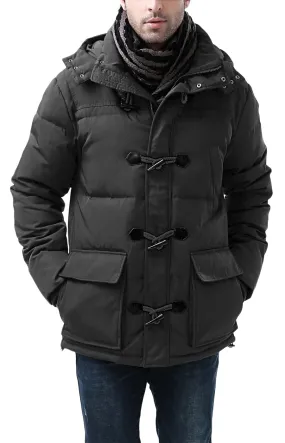 BGSD Men's "Connor" Hooded Waterproof Toggle Down Parka Coat