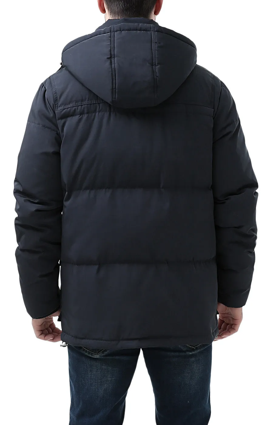 BGSD Men's "Connor" Hooded Waterproof Toggle Down Parka Coat