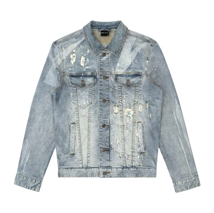 Big and Tall Shotgun Jean Jacket - Industrial Blue