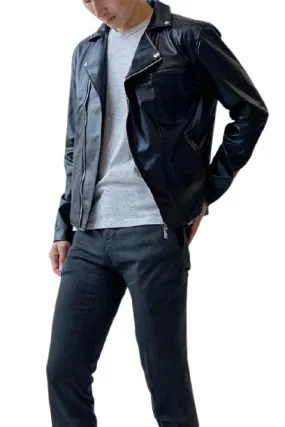 Black Faux Leather Jackets Mens Motorcycle Biker Kpop Fashion Clothes