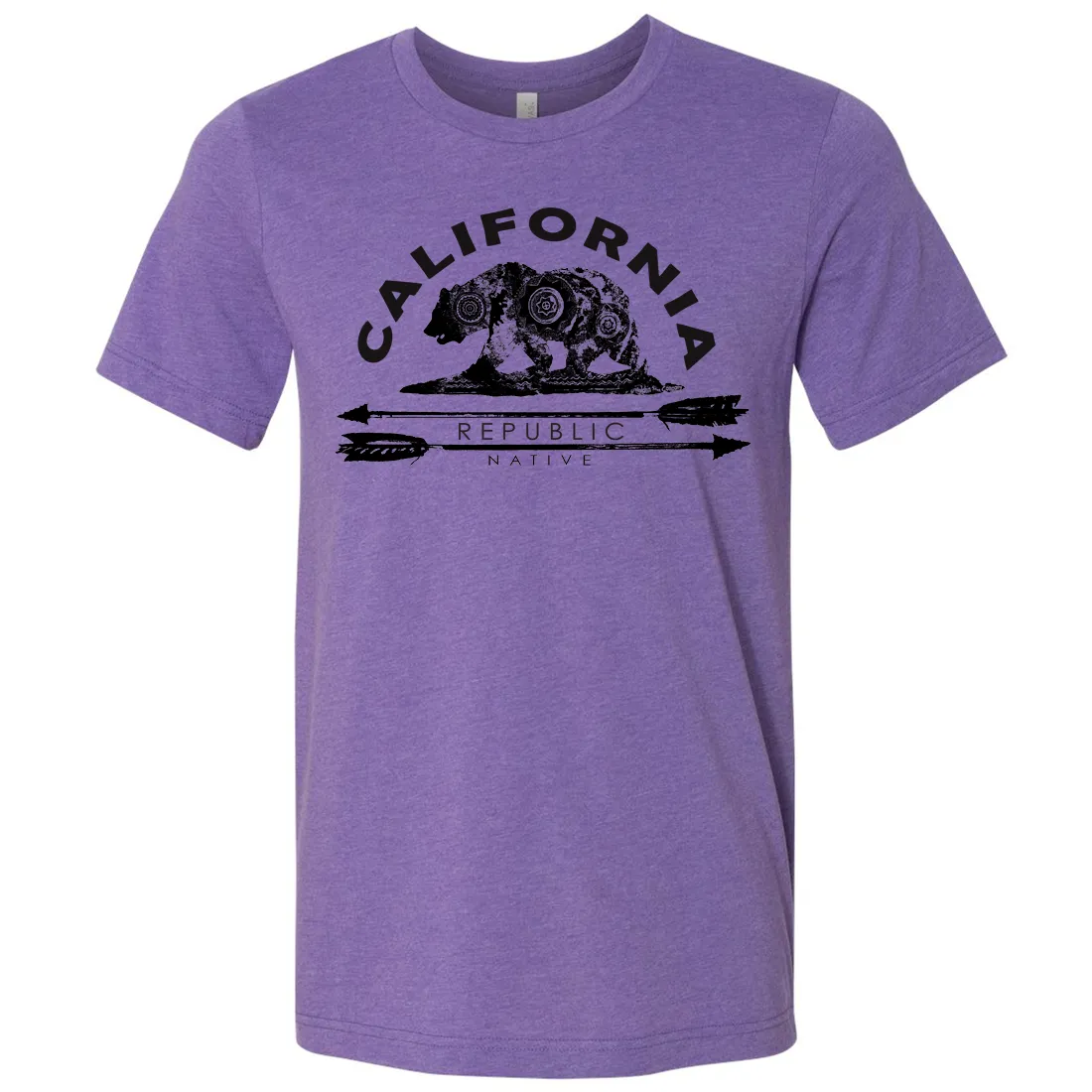 California Arrow Bear Asst Colors Mens Lightweight Fitted T-Shirt/tee