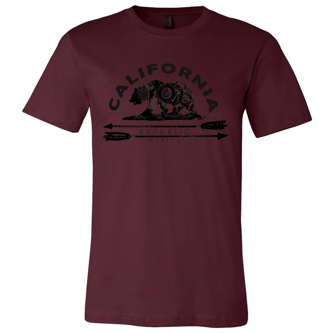 California Arrow Bear Asst Colors Mens Lightweight Fitted T-Shirt/tee