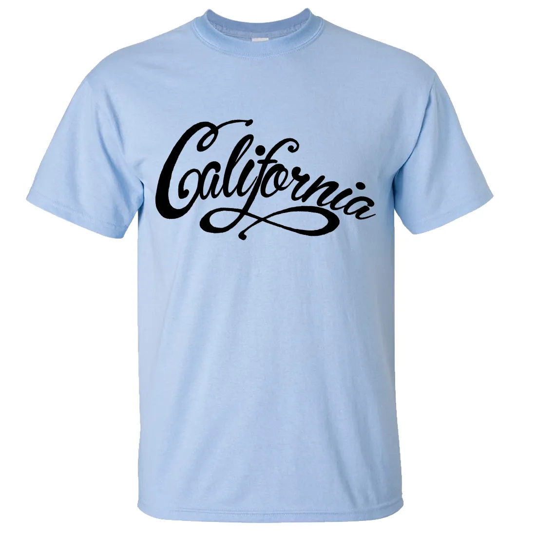 California Beach Script Black Print Asst Colors T-shirt/tee