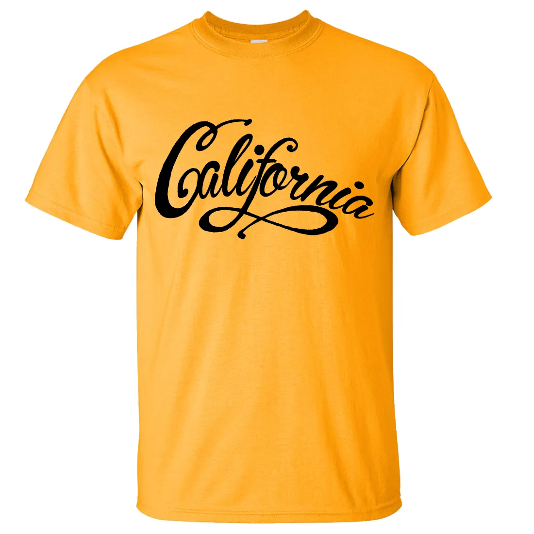 California Beach Script Black Print Asst Colors T-shirt/tee