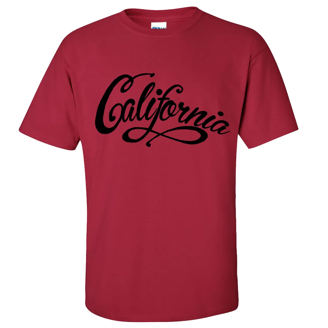 California Beach Script Black Print Asst Colors T-shirt/tee