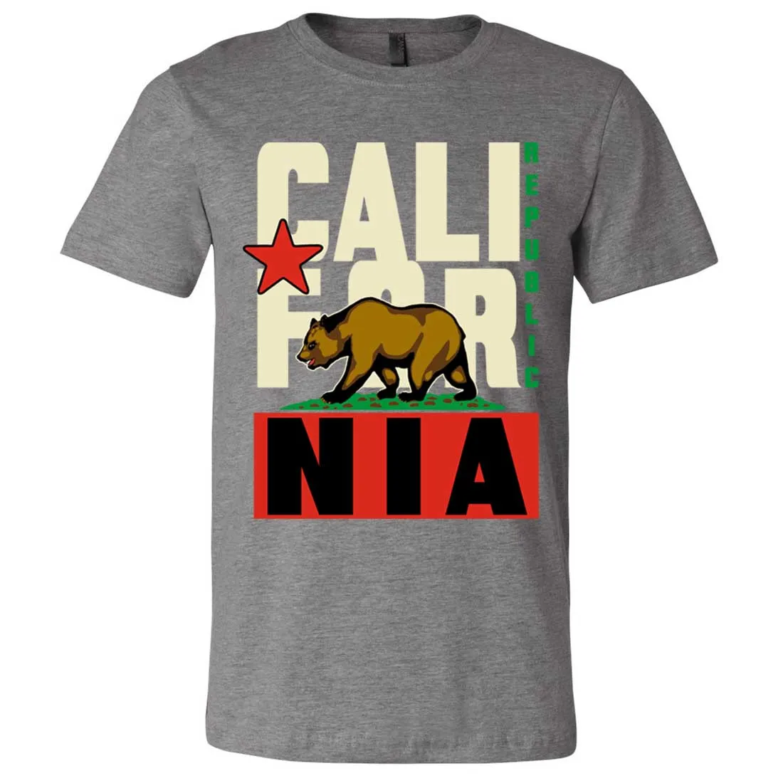 California Republic Original Retro Bold Asst Colors Mens Fitted Tee