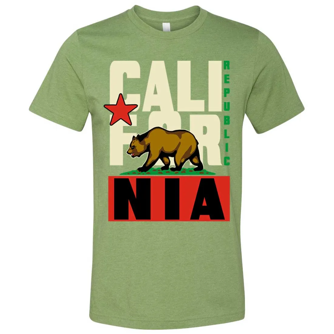 California Republic Original Retro Bold Asst Colors Mens Fitted Tee