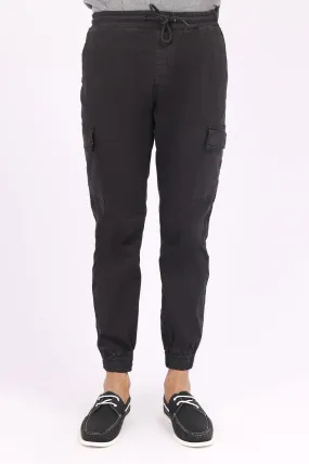 CARGO PANTS-BLACK