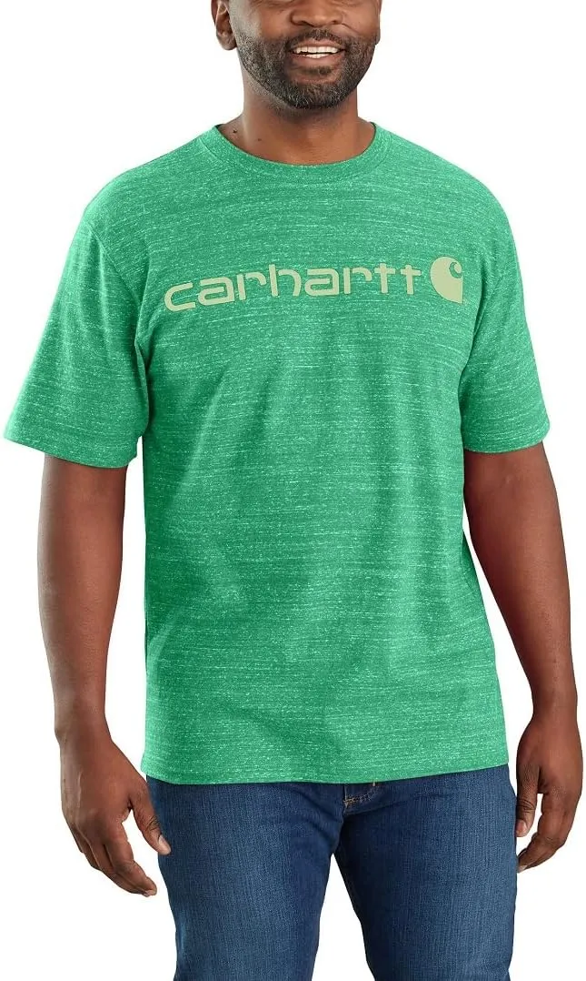 Carhartt Men's Loose Fit Heavyweight Short-Sleeve Logo Graphic T-Shirt