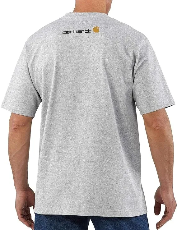 Carhartt Men's Loose Fit Heavyweight Short-Sleeve Logo Graphic T-Shirt