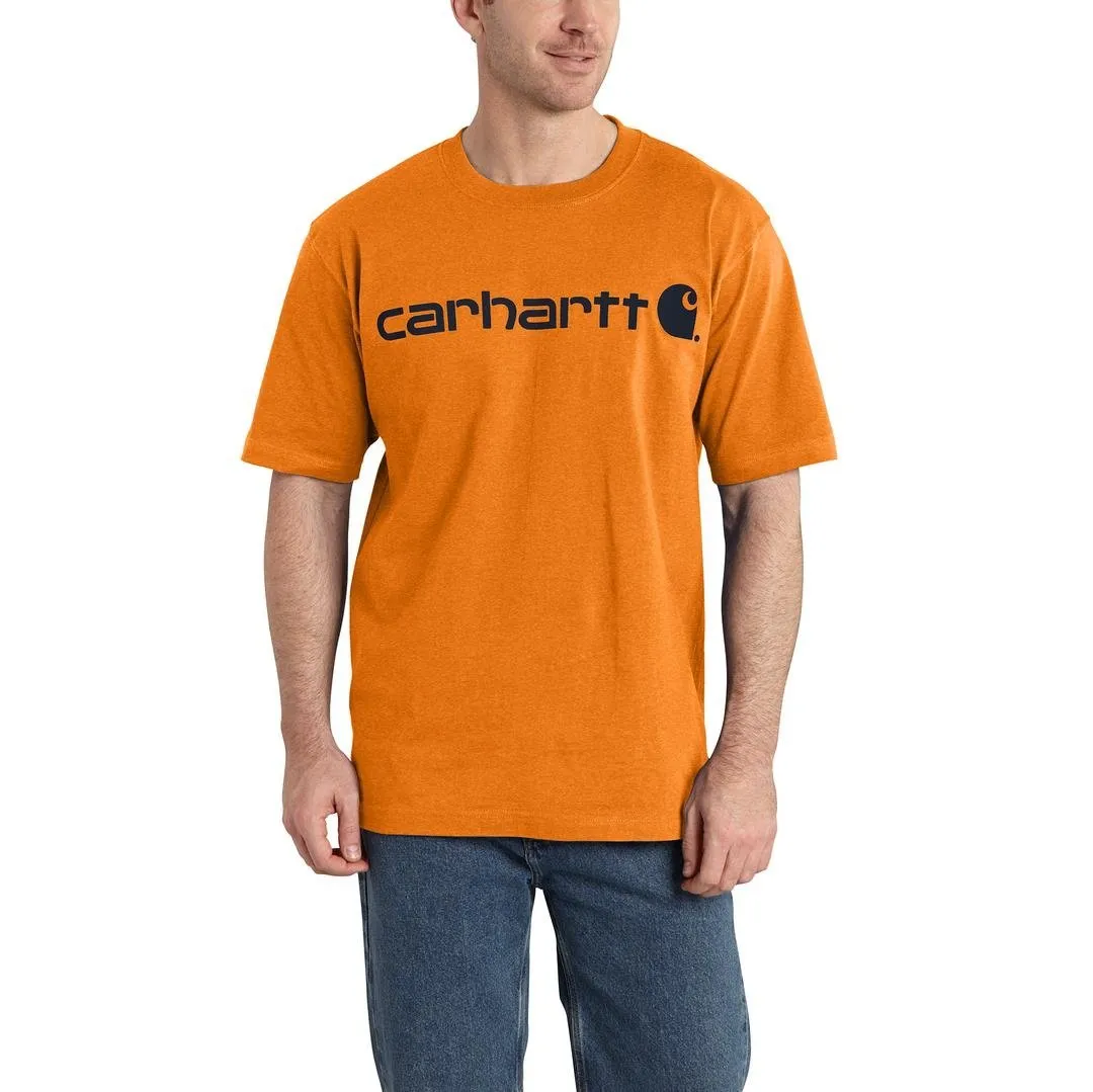 Carhartt Men's Loose Fit Heavyweight Short-Sleeve Logo Graphic T-Shirt