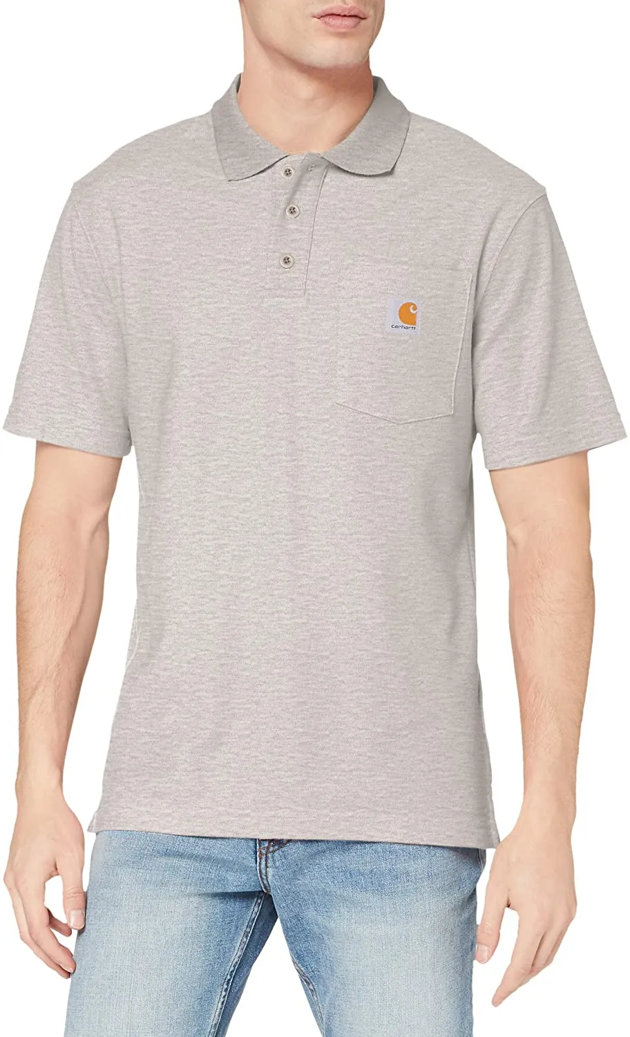 Carhartt Men's Loose Fit Midweight Short Sleeve Pocket Polo