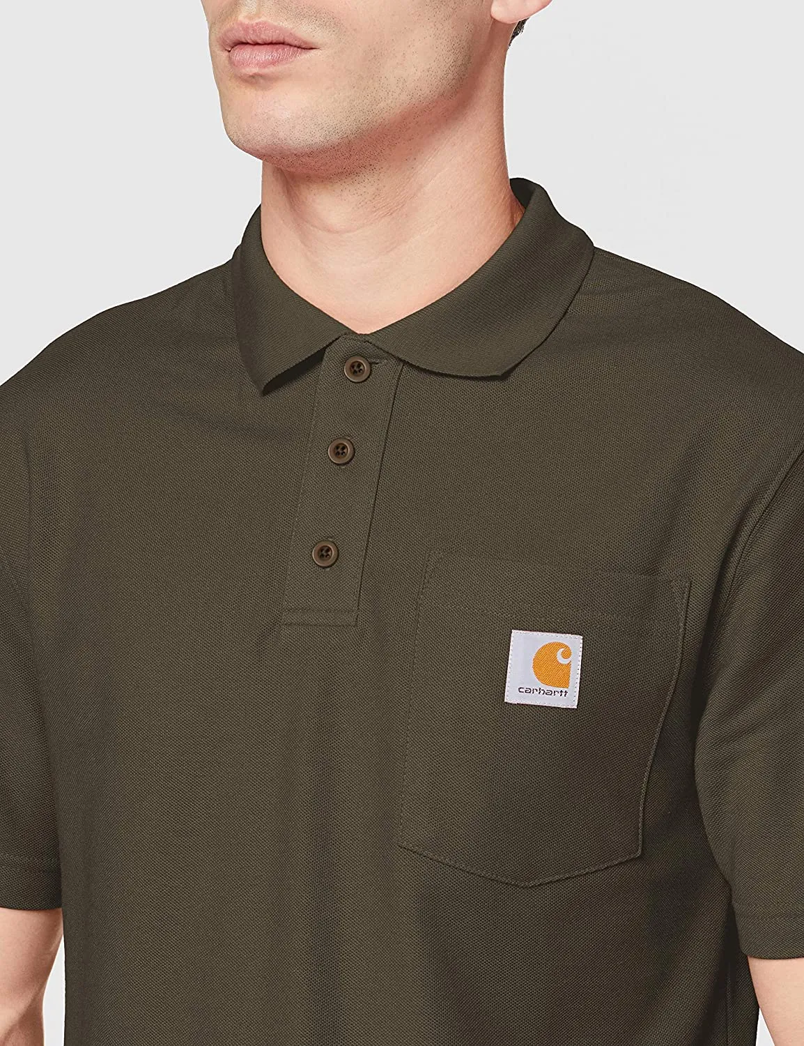 Carhartt Men's Loose Fit Midweight Short Sleeve Pocket Polo