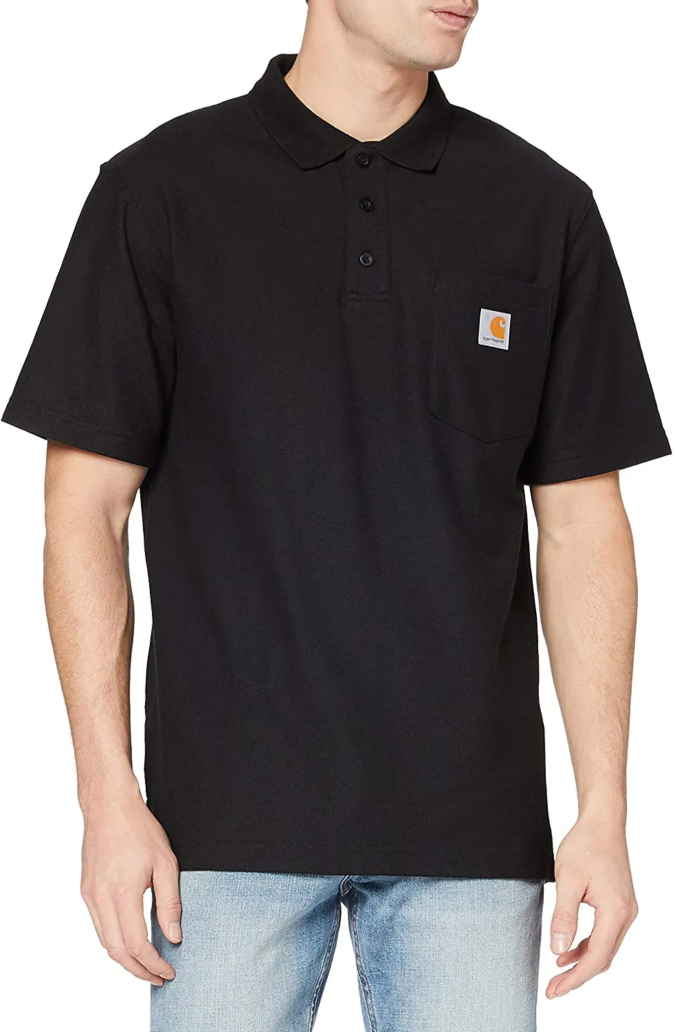 Carhartt Men's Loose Fit Midweight Short Sleeve Pocket Polo