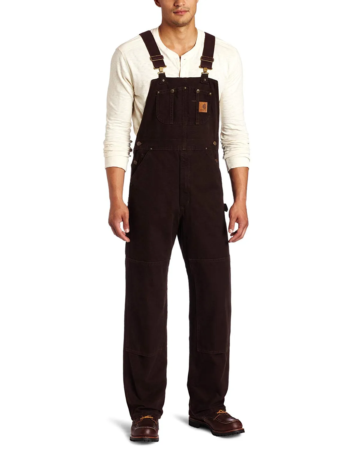 Carhartt Men's Sandstone Bib Overall/Unlined R06