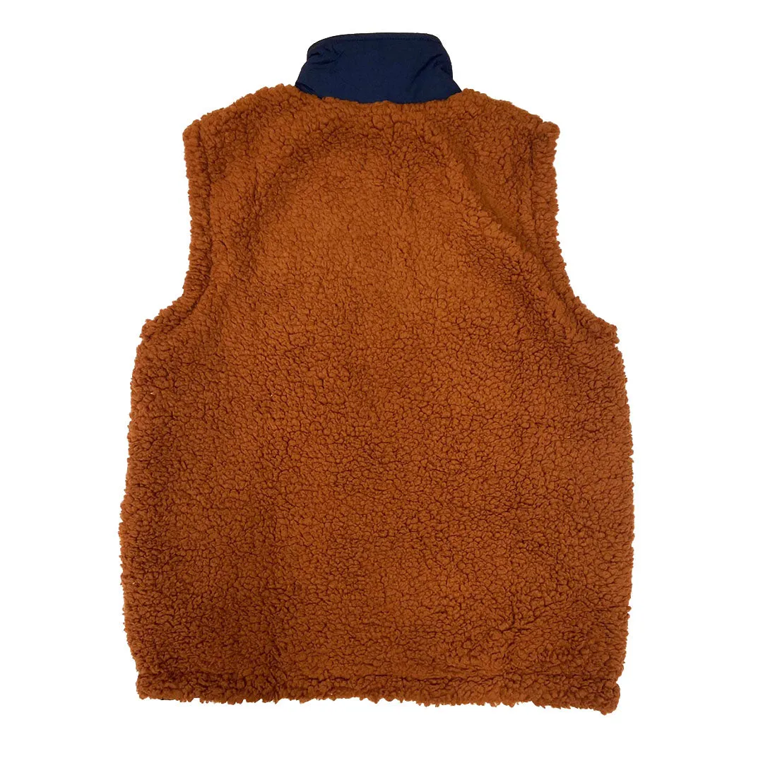 Champion Men's AOP Reversible Sherpa Vest - Brown