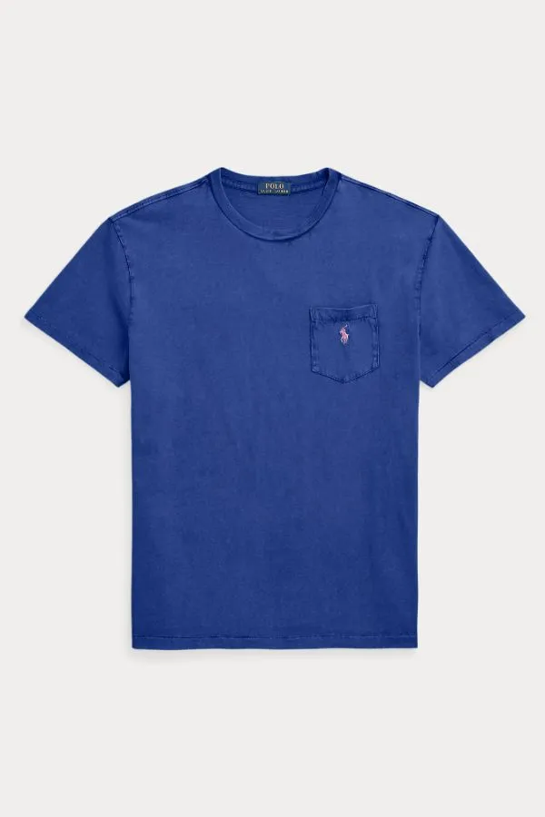 Classic Fit Cotton-Linen Pocket T-Shirt