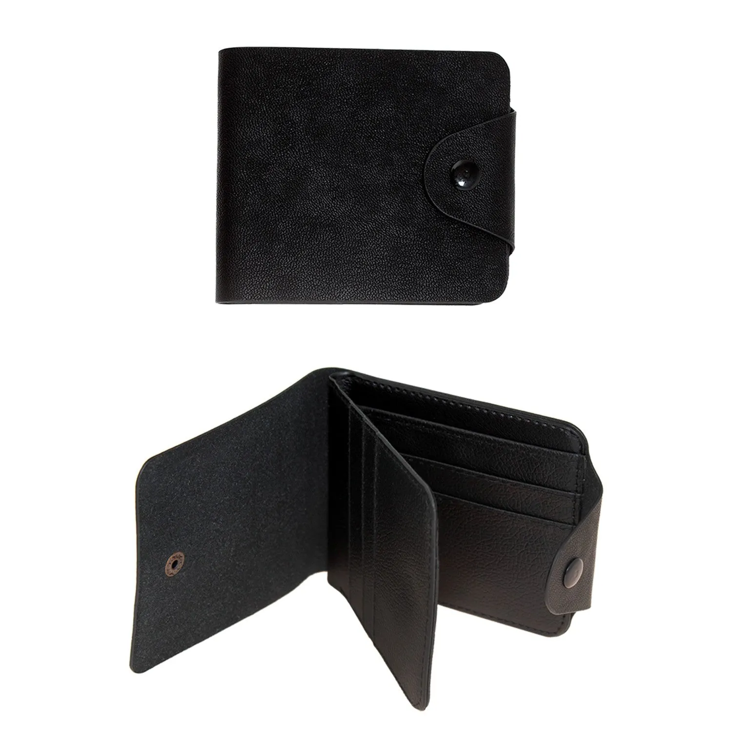 CLEARANCE WALLETS IN BLACK (CASE OF 60 - $1.00 / PIECE) - Wholesale Men's Wallets in Black SKU: 1555-BLK-60