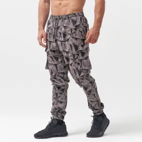 Code Camo Cargo Pants - Black Print