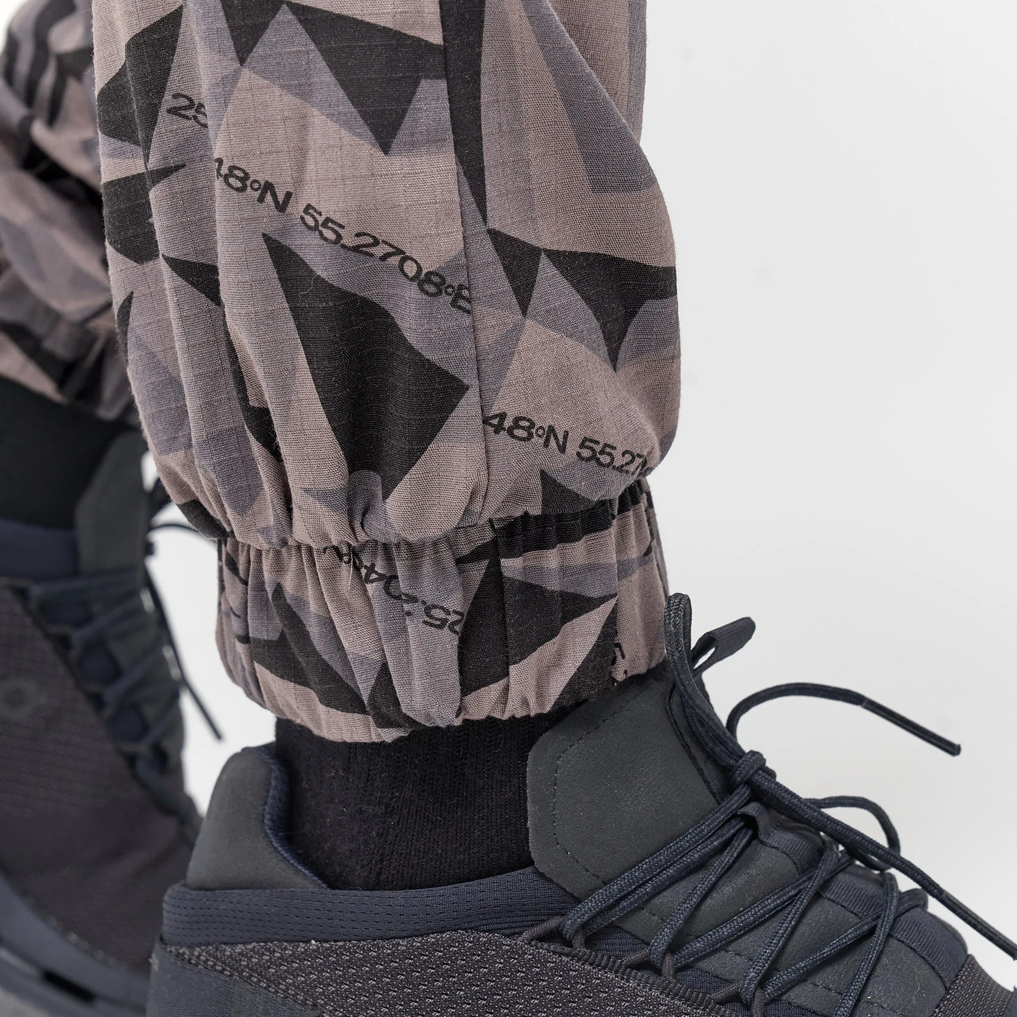 Code Camo Cargo Pants - Black Print