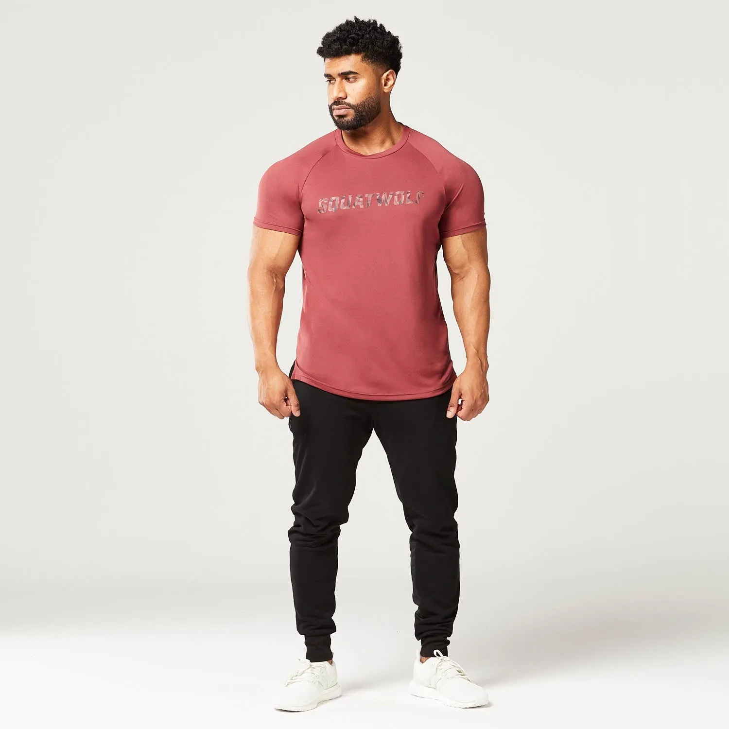 Code Muscle Tee - Oxblood Red