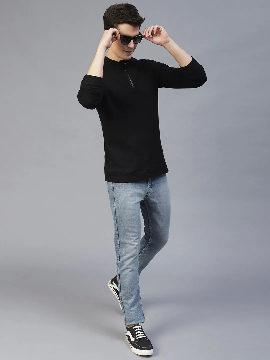 Comfy Henley Knit T-Shirt