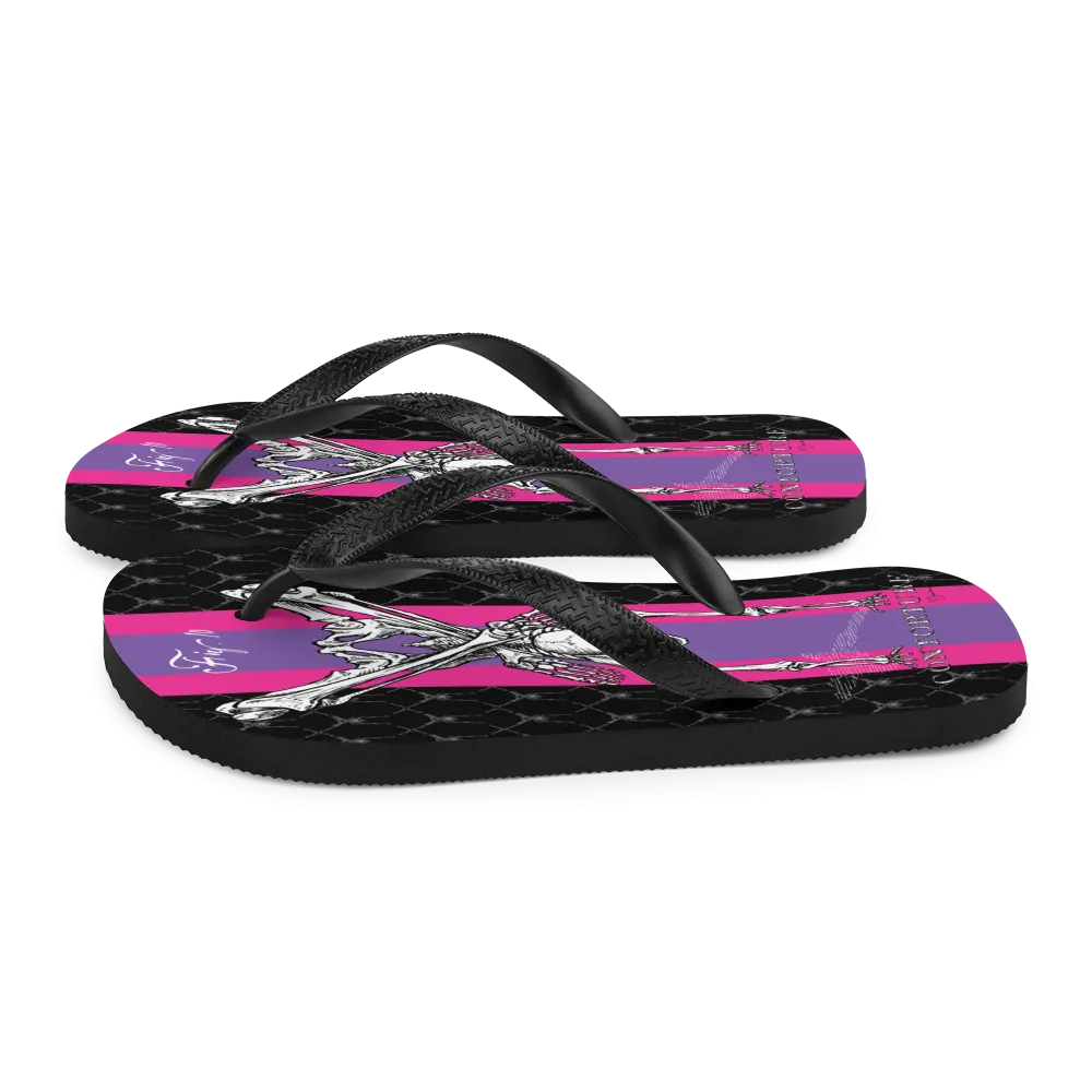 Contortion Flip-Flops: Contorture Super Stripe!