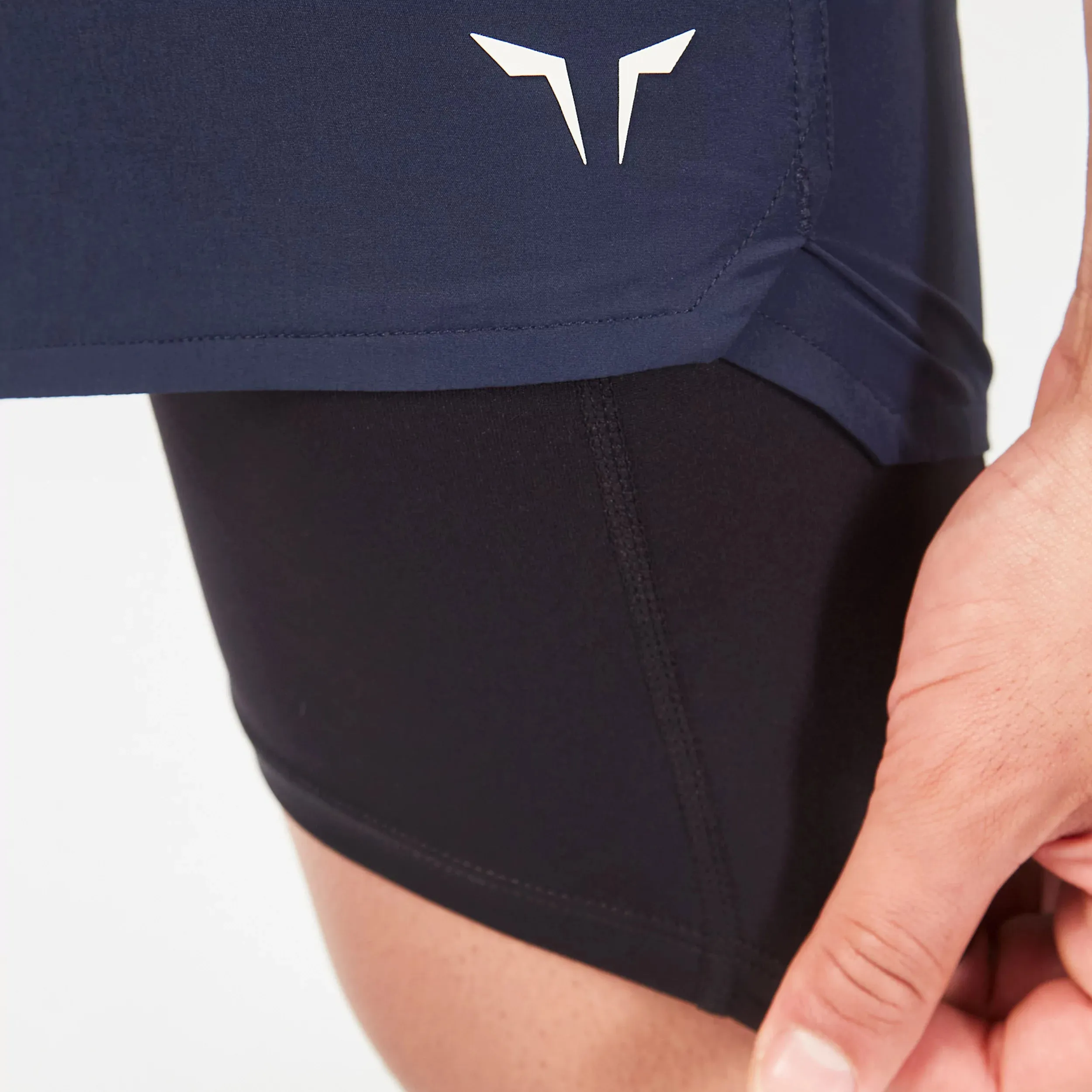 Core 7 Inch 2-in-1 Wordmark Shorts - Navy