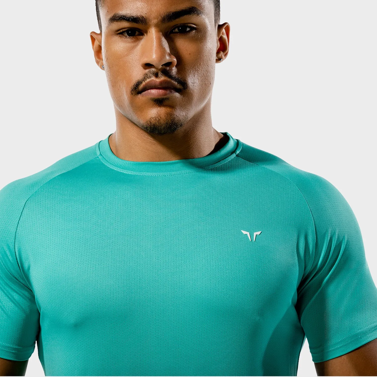 Core Mesh Tee - Aqua