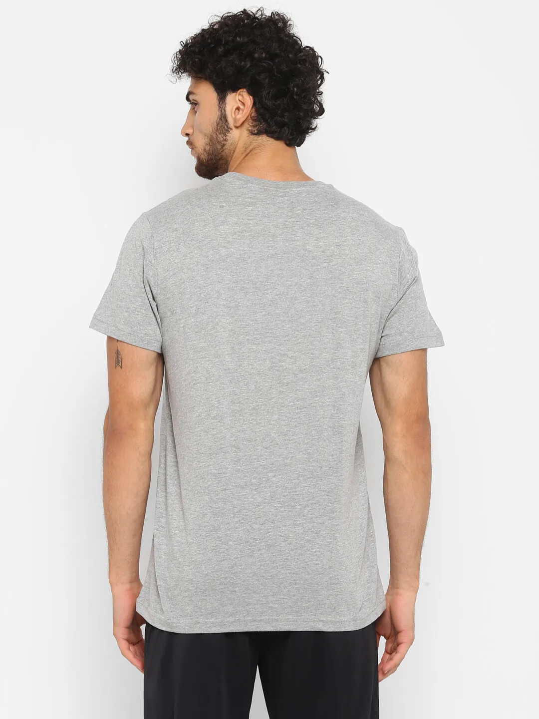 Corrado Men Cotton Grey T-Shirt