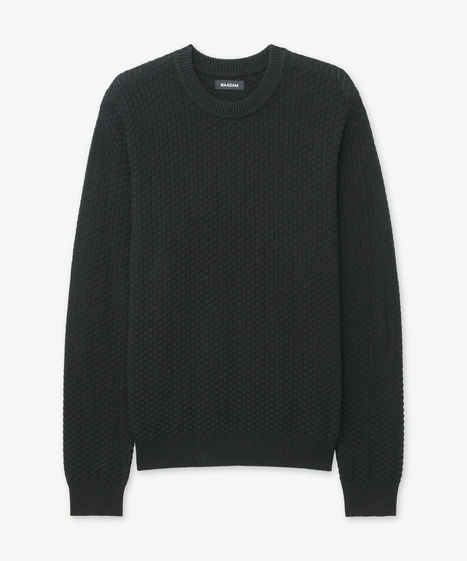 Cotton Cashmere Textured Crewneck