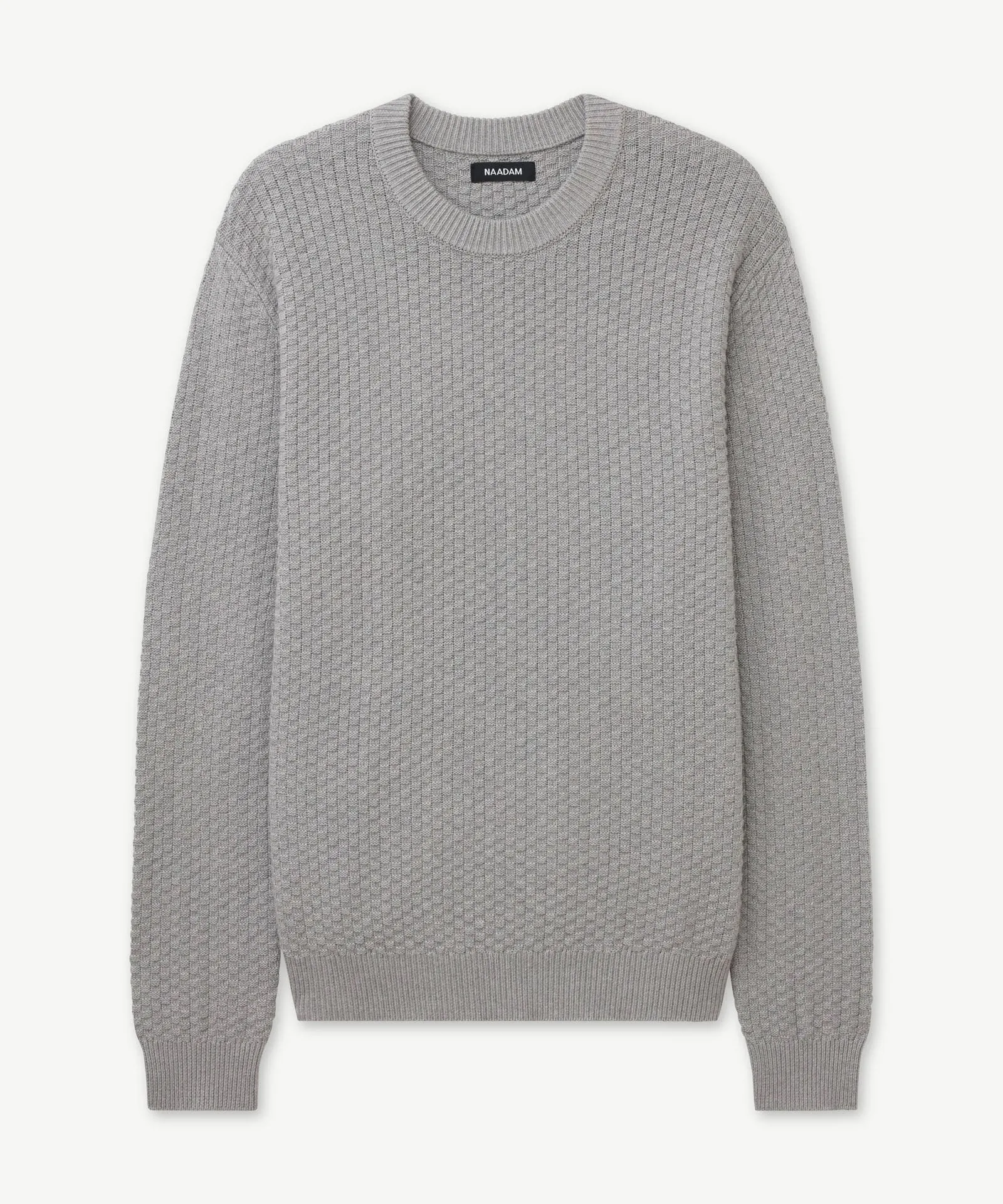 Cotton Cashmere Textured Crewneck