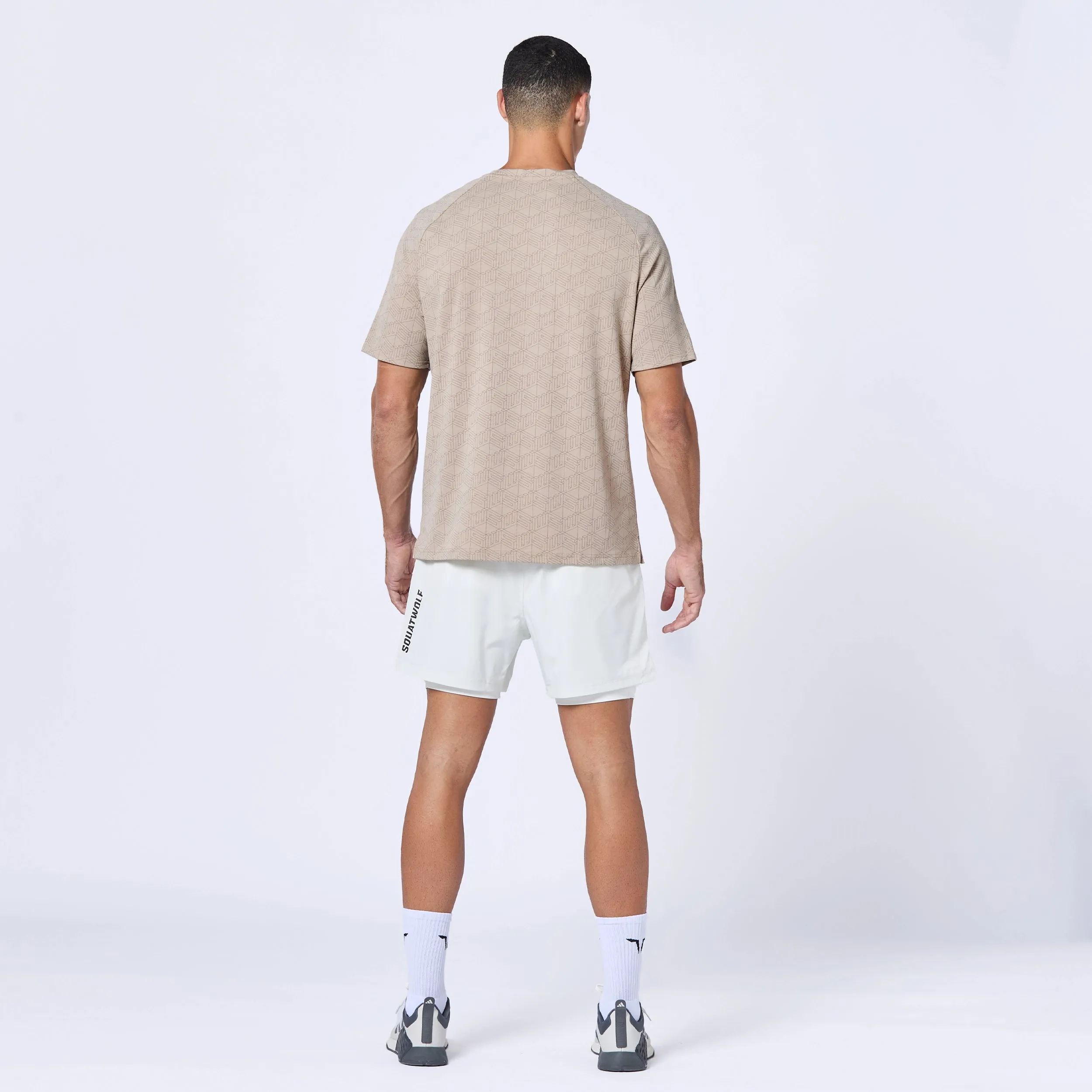 Essential Active Tee - Cobblestone Print