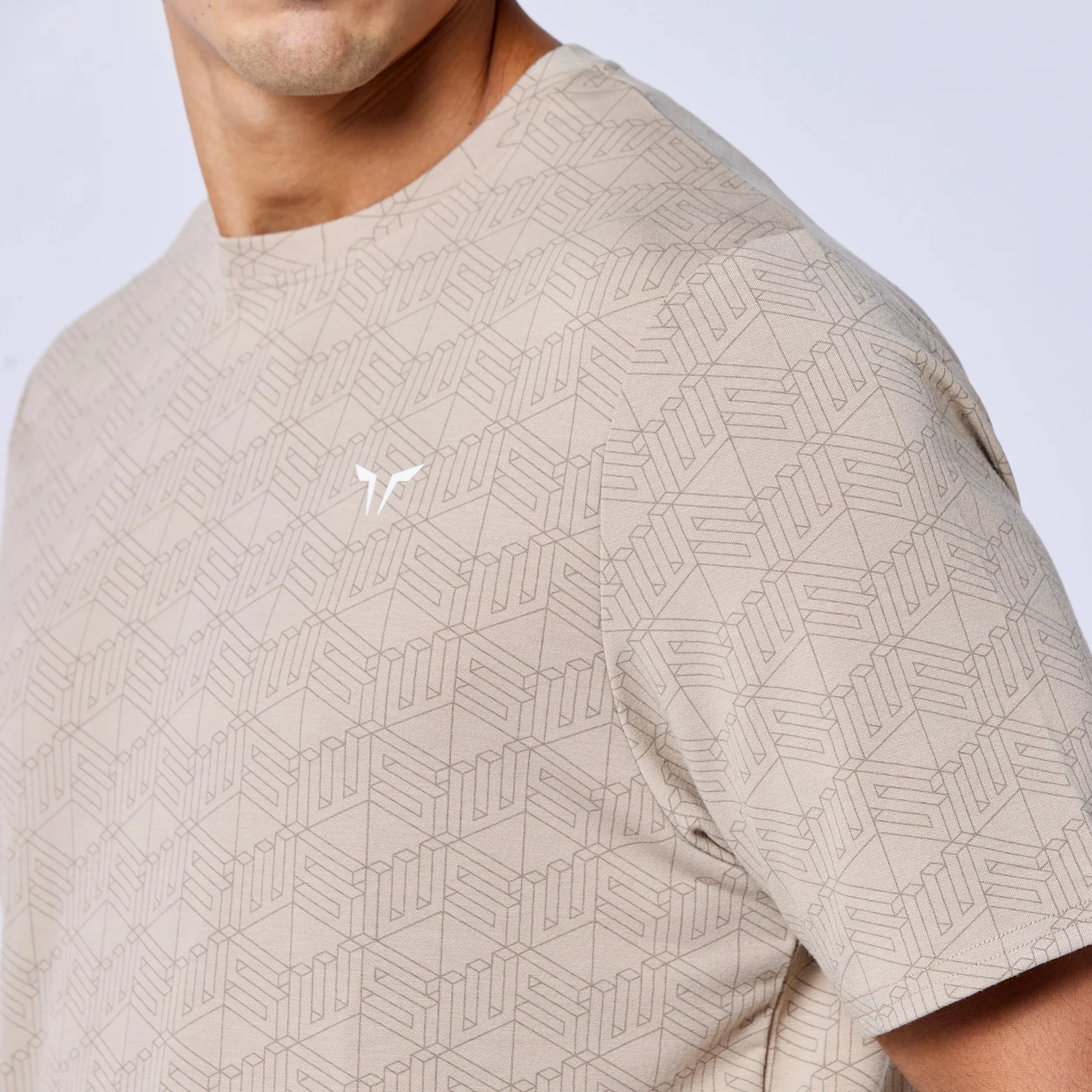 Essential Active Tee - Cobblestone Print