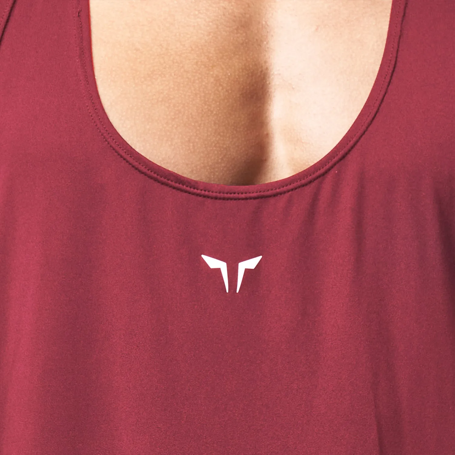 Essential Gym Stringer - Burgundy