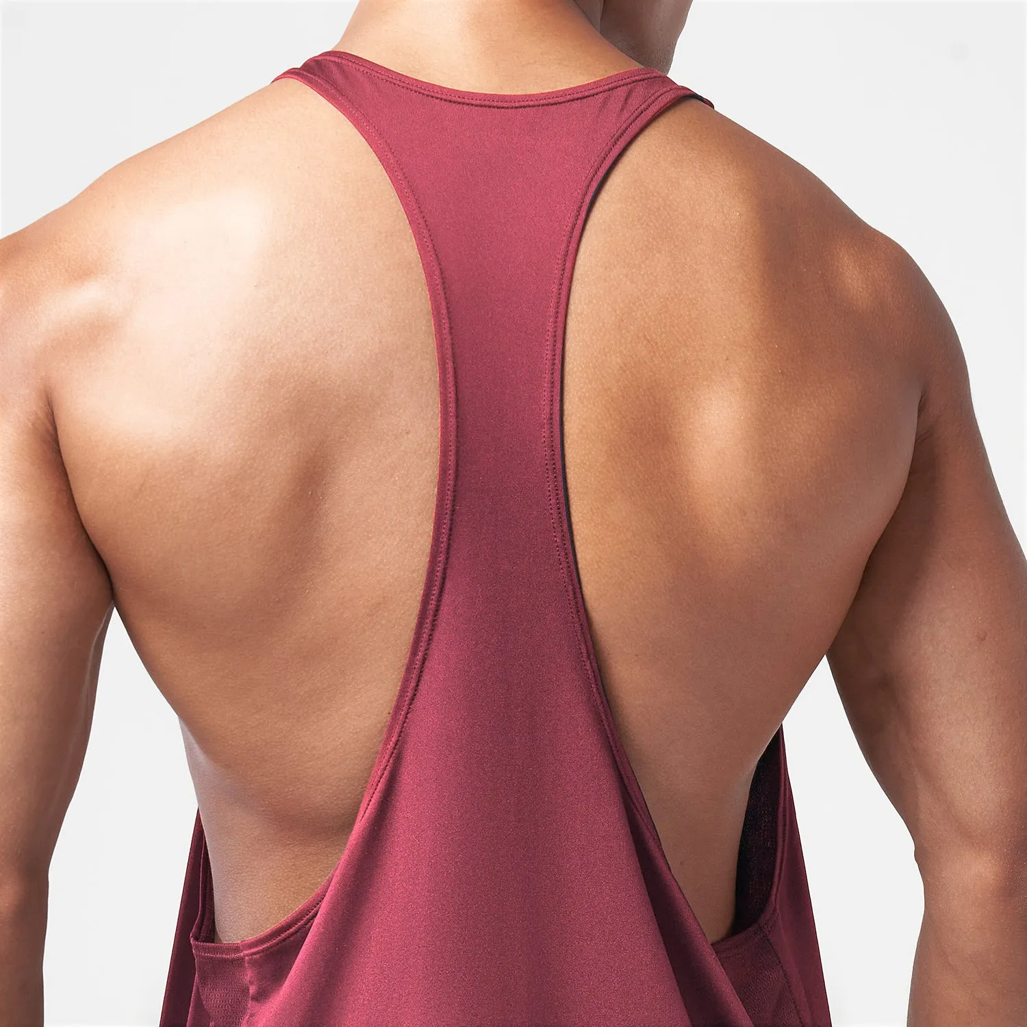 Essential Gym Stringer - Burgundy