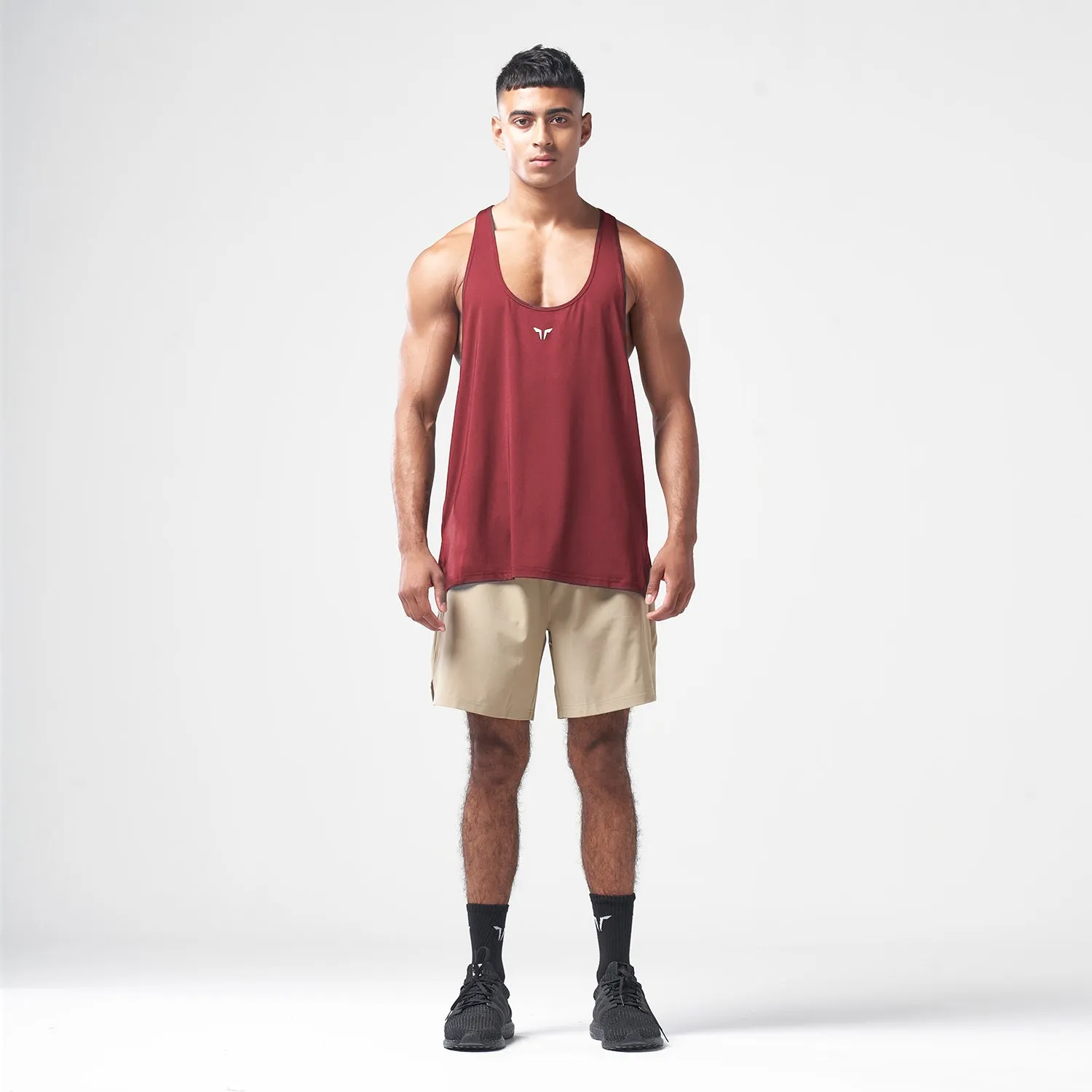 Essential Gym Stringer - Burgundy