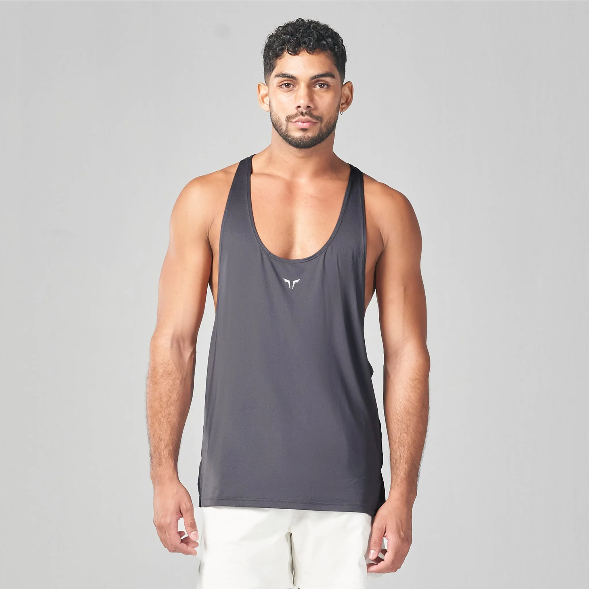 Essential Gym Stringer - Charcoal