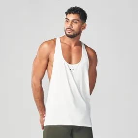 Essential Gym Stringer - Pearl White